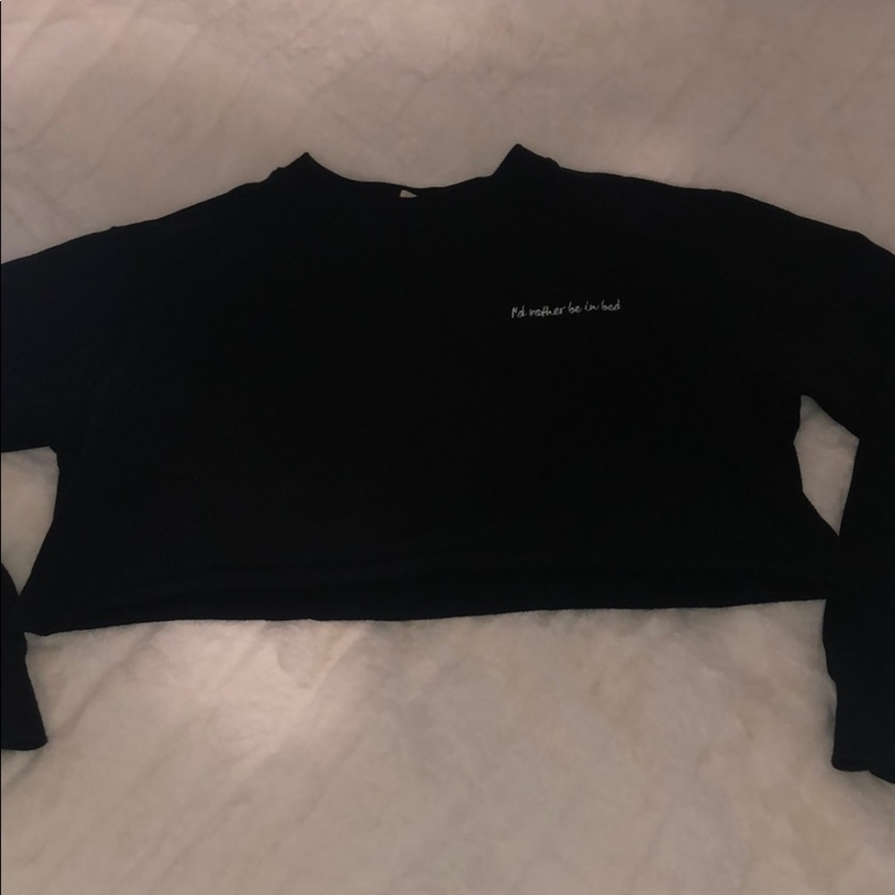 LA hearts cropped sweatshirt